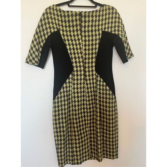 New Eva Franco Plaid Short Sleeve Pencil Dress - Picture 4 of 7
